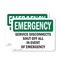 Signmission Service Disconnects Shut Off All In Event, 7 in W x Rectangle, Vinyl Decal OS-2PACK-EM-D-57-L-10419 - alternate 1